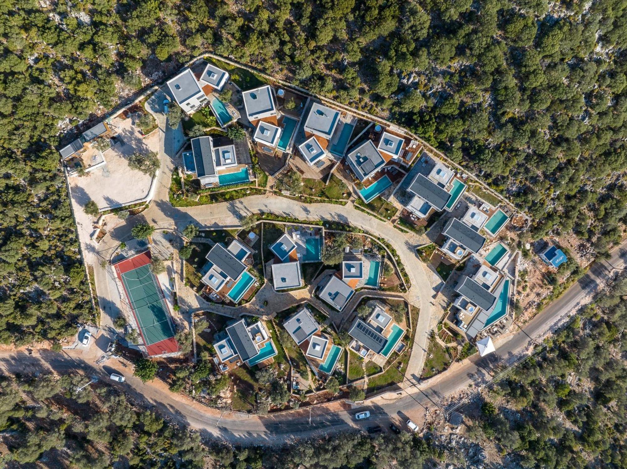 14 Premium Villas With Openair Restaurant&Tennis Court In Nature - Notos Club 卡斯 外观 照片